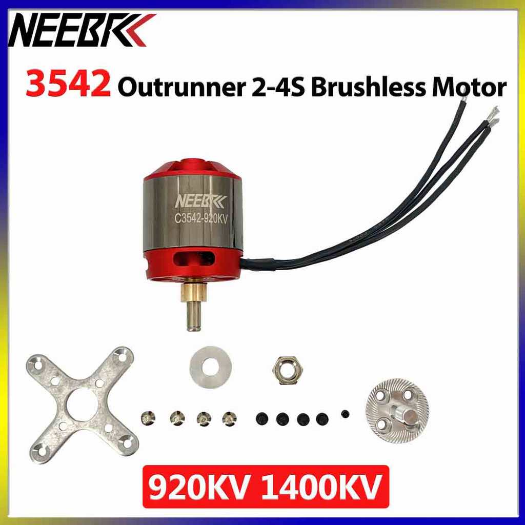 NEEBRC 3542 Outrunner 2-4S มอเตอร์ไร้แปรง 920KV 1400KV สําหรับ RC ปีกคงที่ FPV Racing Drone เครื่องร