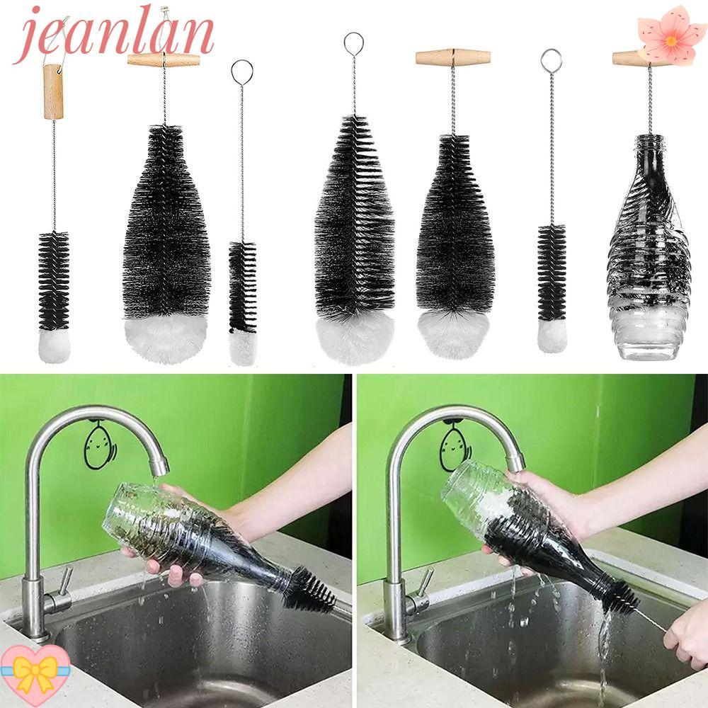 Jeanlan Soda Stream แปรงขวด, เครื่องมือทําความสะอาดห้องครัวกําจัดฝุ่น Glassware Jars ทําความสะอาด, ด