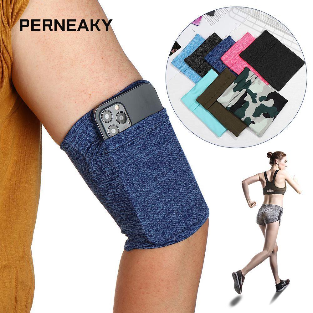 PERNEAKY กระเป๋าวิ่ง ปลอกแขนวิ่ง สายรัดแขนโทรศัพท์ กระเป๋าใส่แขนโทรศัพท์แบบยืดหยุ่น