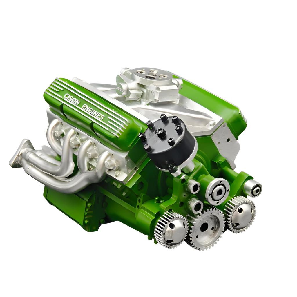 [Luvian] 2026 New V8 Engine Motif Ornament - Resin Craft Decoration - V8 Small Block Engine Model Ki