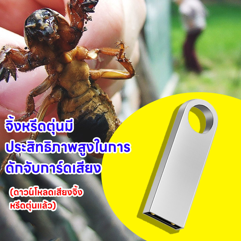 ชุดเสียงล่อแมงจีซอน กระชอน ลำโพงฮอร์น แฟลชไดร์ฟเสียงจีซอน ลำโพงฮอร์น USB MP3 35 วัตต์ DC 12v TF card USB - รูปที่ 2