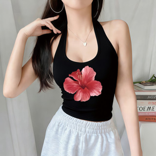 COD BOOM💥เสื้อกล้ามผู้หญิง คล้องคอเว้าหลัง nobra เสื้อกั๊กแฟ…