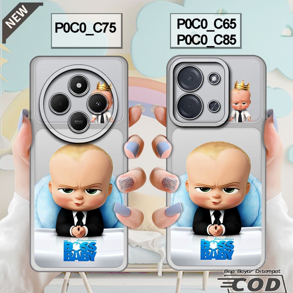 เคส Xiaomi POCO C85 2025 - เคส POCO C75 2024 - POCO C65 2023 _เคสซิลิโคนสีดําใสเย็น