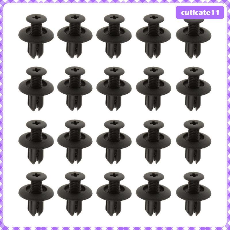 [Cuticate1] 30X Hole Black Push In Fastener 91501-S04-003 91512-SX0-003 สําหรับ Triumphand