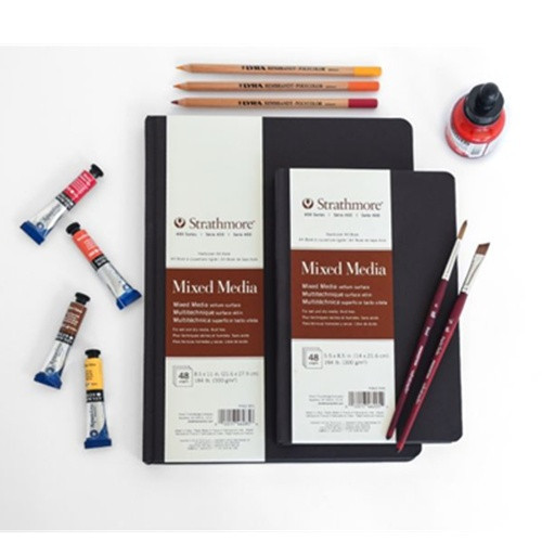 Strathmore 400 Series หนังสือศิลปะสื่อผสม (ปกแข็ง)