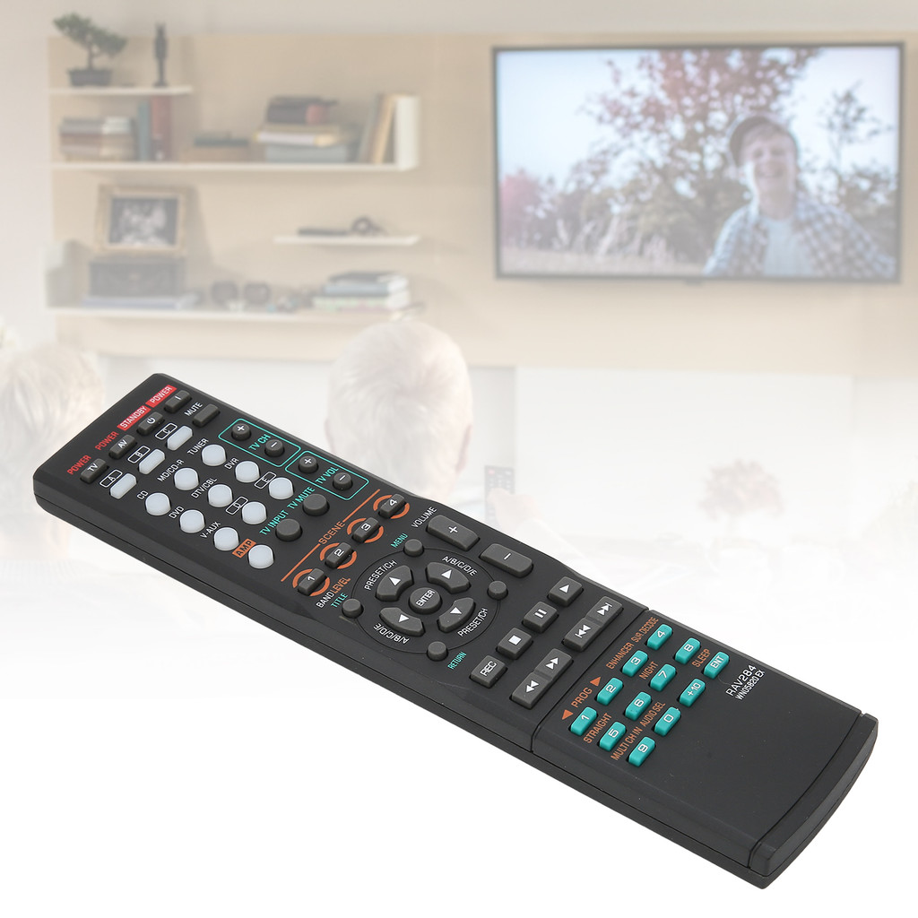 สนุก ~ รีโมทคอนโทรลทดแทนสําหรับ RAV284 WN05820EX RX‐V363 RX‐V363‐B RX‐V365