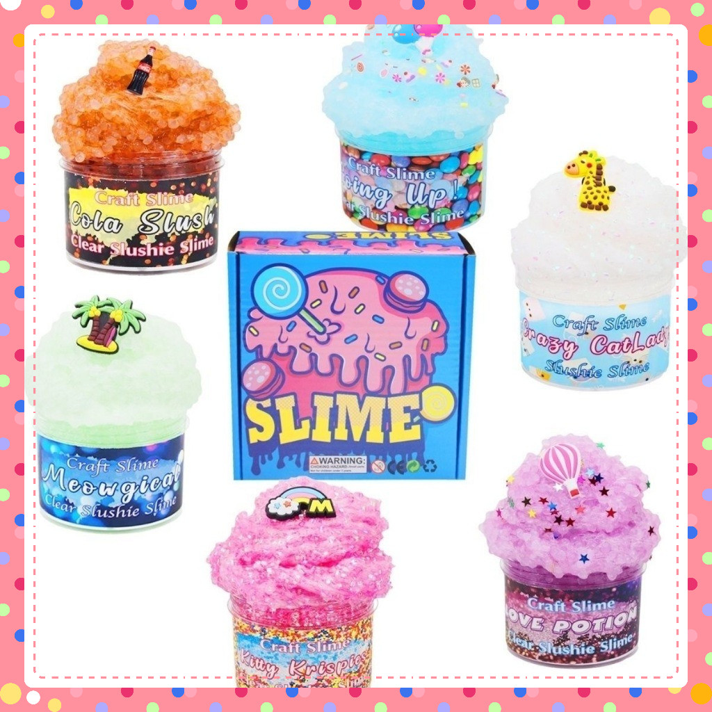 🔥พร้อมส่ง🔥Fluffy Me Cloud Slime สไลม์เนื้อฟู นุ่มเหมือนปุยนุ่น กลิ่นหอม น่ารักเกินต้าน ของเล่นคลายเครียดเด็ก