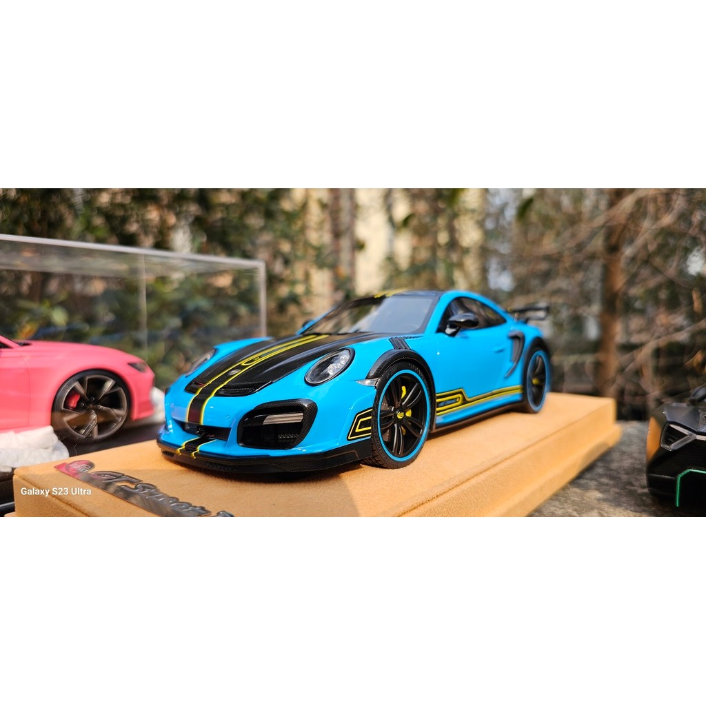 1: 18 AutoBarn TechArt Porsche 911GTS โมเดลรถเรซิ่น ยี่ห้อใหม่ Flawless.SF Express Delivery บนการจัด