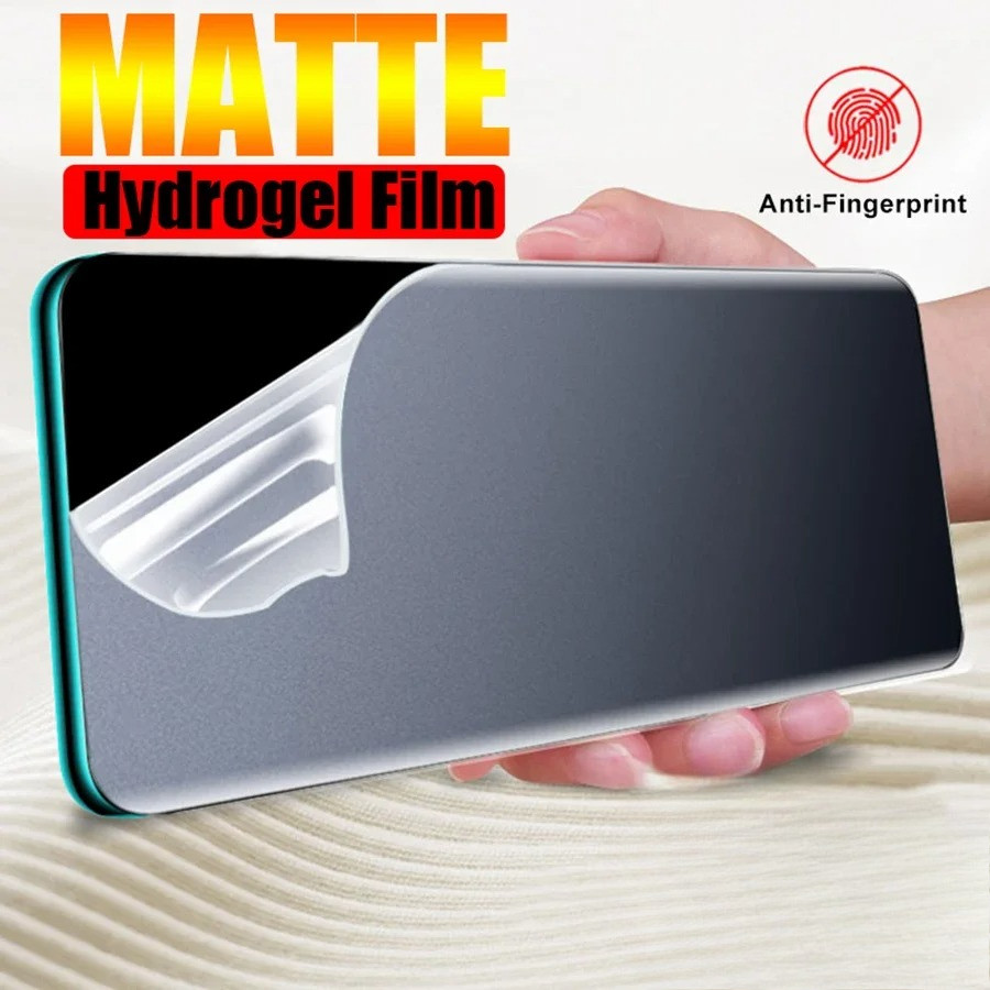 1-2 ชิ้น Matte Hydrogel ฟิล์มไม่มีลายนิ้วมือป้องกันหน้าจอสําหรับ Realme Q2 Q2i Q3i Q3 Q3s Q3t Q5 Q5i