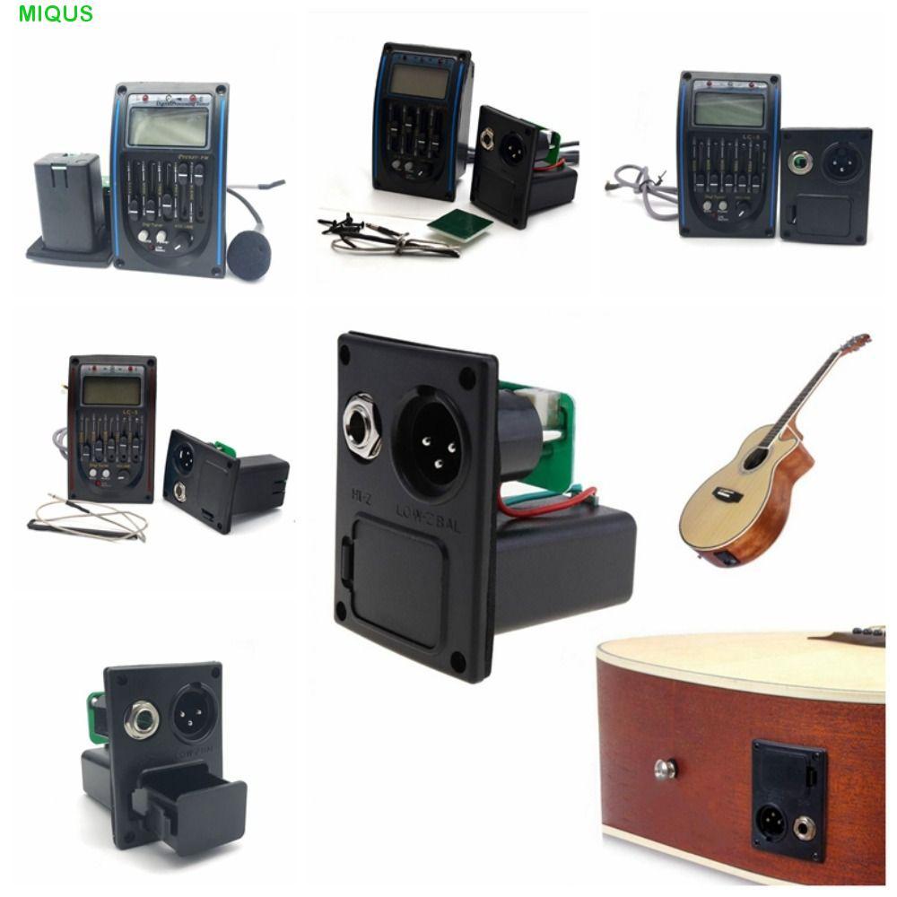 MIQUS Band Acoustic Guitar Preamp, LC-5/4 5 Band Guitar Tuner System, Piezo Pickup EQ Equalizer Volu