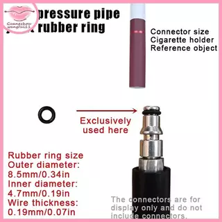 [GZ] 50 ชิ้น/ล็อตแรงดันสูงน้ําทําความสะอาด Outlet O-ring แหวนยาง Bla ล้างรถเครื่องอุปกรณ์เสริมรถความงามน้ํา Acc TH