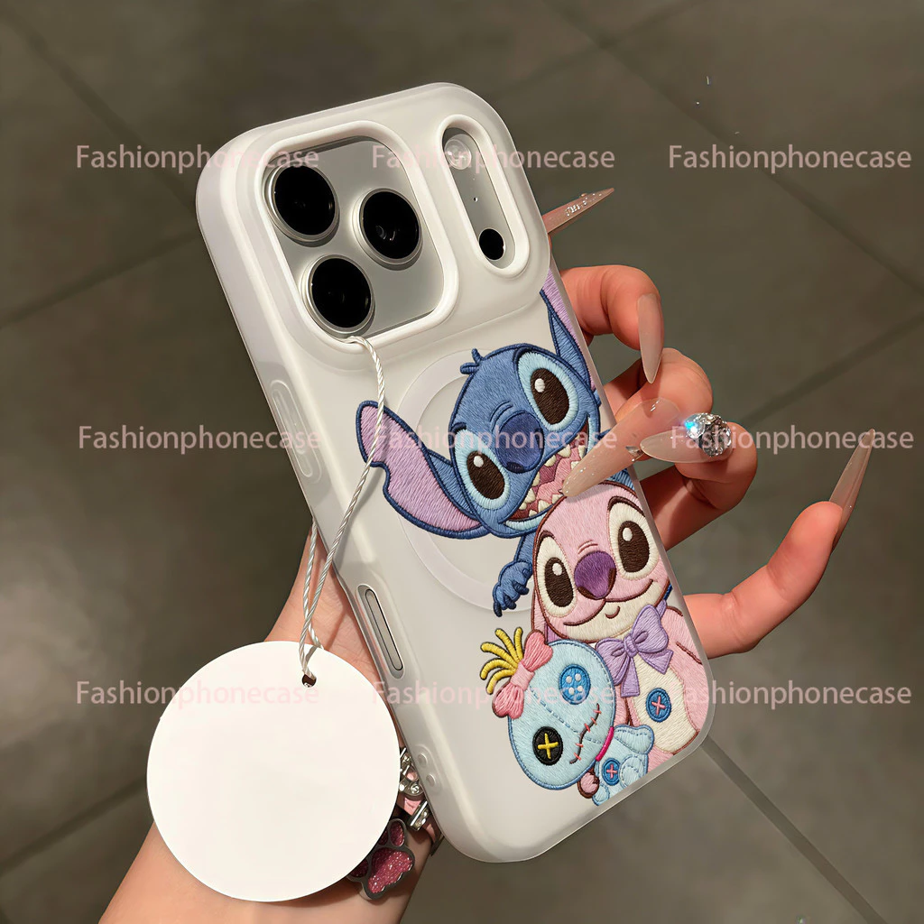 เคสแข็ง ลายการ์ตูน มีแม่เหล็ก ป้องกันรอย กันกระแทก เข้ากับ iPhone 12-17 Pro Max ทุกรุ่น XPGDCXK009