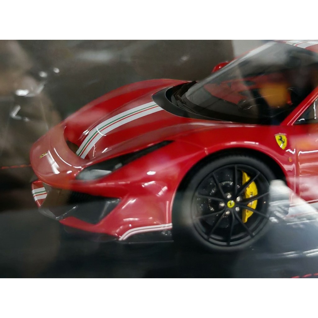 Bbr 1: 18 488pista Ferrari โมเดลรถเรซิ่นเคลือบอิตาลีพร้อมสต็อก