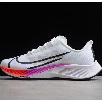 Air Zoom Pegasus 37 รองเท้าวิ่งสําหรับผู้ชายและผู้หญิงกีฬารองเท้า Turbo 37th รองเท้าผ้าใบสีขาว bq964