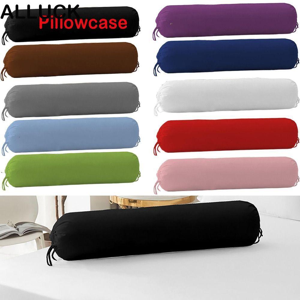 ปลอกหมอนทรงกระบอกยาว สีทึบล้างทําความสะอาดได้ ถอดออกได้ ทนทาน สําหรับห้องนอน ปลอกหมอนข้าง/หมอนแขน/พนักพิงศีรษะ