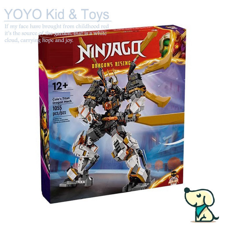 YOYO YZ8X เข้ากันได้กับ Ninjago 71821 Coles Titan Dragon Mech Building blocks EN5