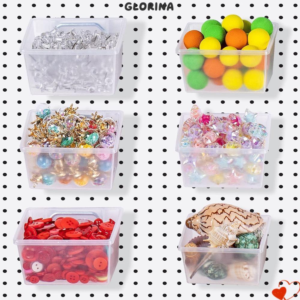 ตะขอ Pegboard GLORINA, ถัง Pegboard PP, กล่อง Pegboard