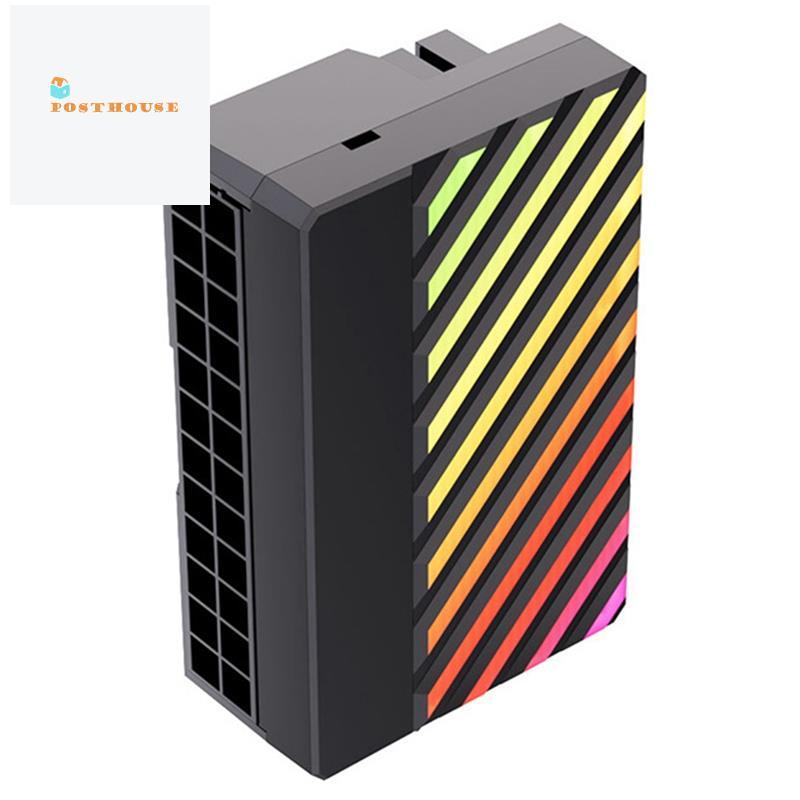 [posthouse]Motherboard ATX Power 24P Adapter to 90 องศา Turn Adapter 24PIN อะแดปเตอร์มุมขวาสายไฟ Art