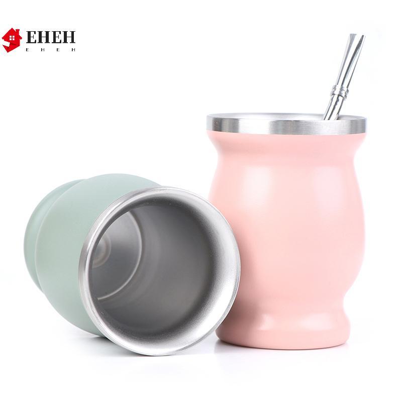 [EH] Yerba Mate Cup 304 สแตนเลส 8oz Argentine Yerba Mate Gourd With illas VN