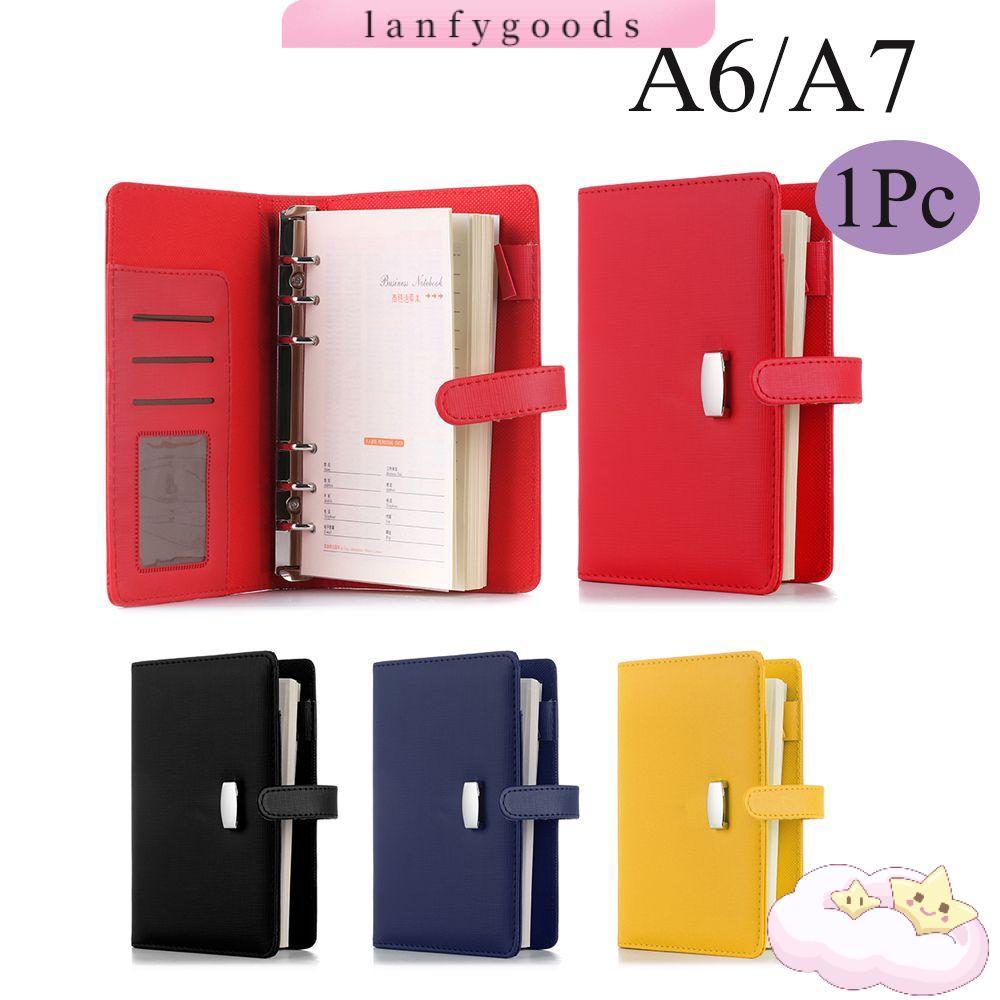 Lanfy สมุดโน้ตบุ๊ก ขนาด A6 A7 แบบรีฟิล สันห่วง สันห่วงหลวม