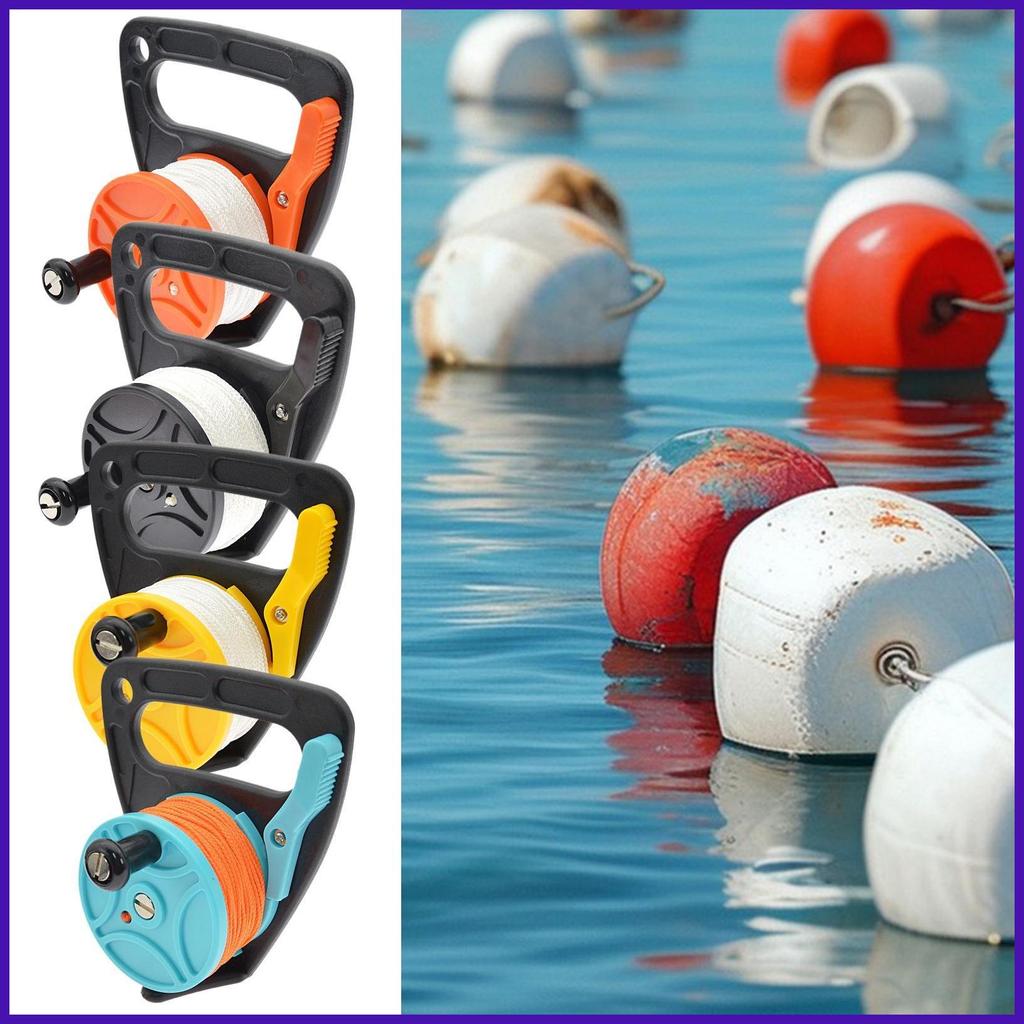 ดําน้ํา Reel ดําน้ํา Reel Kayaking Spear ตกปลา Smb Scuba Ratchet Dive Reel Heavy Duty 150ft สําหรับ 