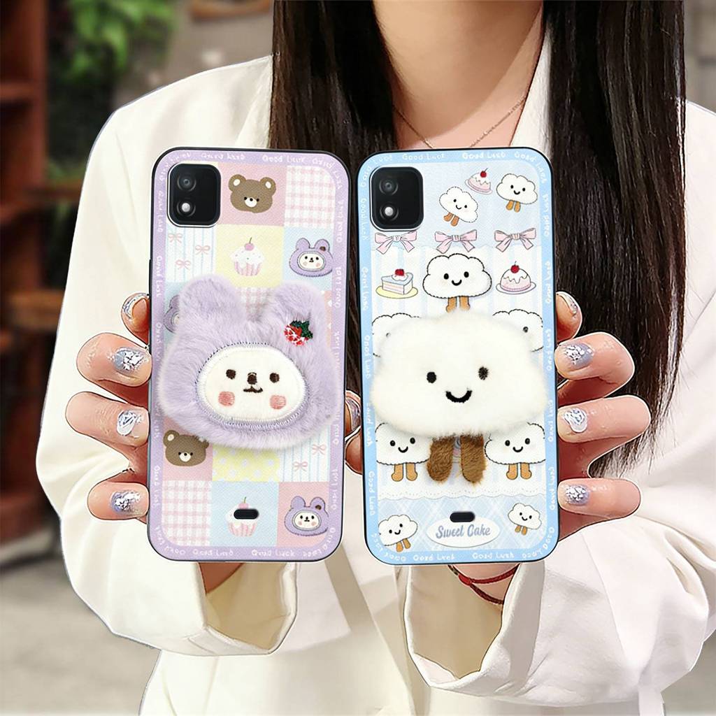 Full wrap TPU เคสโทรศัพท์สําหรับ Wiko Life3 U316AT ผ้า Patch ทนทานการ์ตูนกันกระแทก Plush ออกแบบแฟชั่