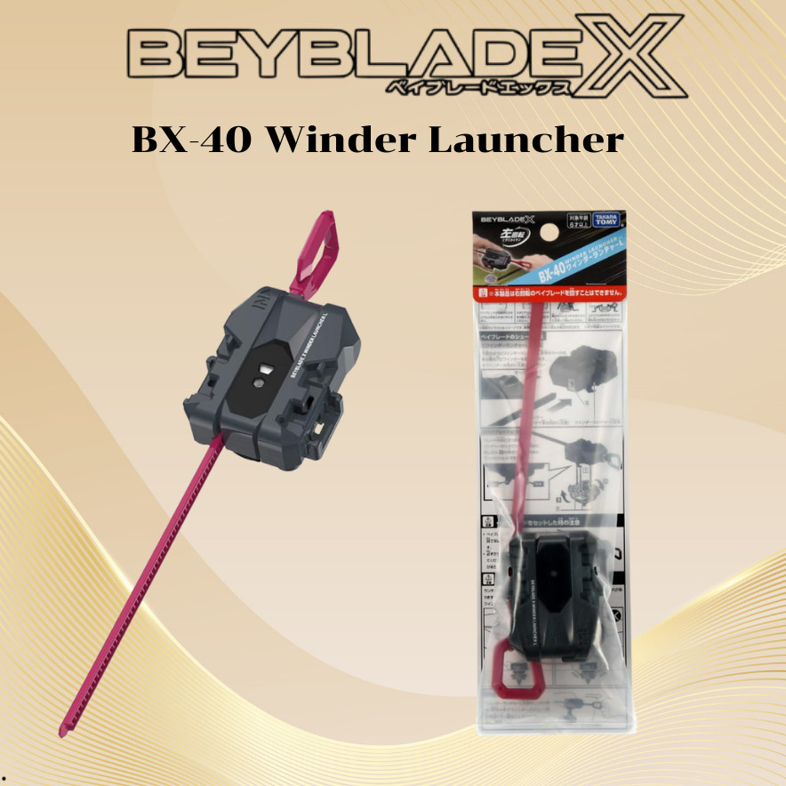 Takara Tomy BEYBLADE X BX-40 Winder Launcher L Left Spin Only Cobalt Dragoon Tool Authentic【No Banke