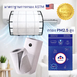 [มาตรฐาน USA] แมกน่า F250 แผ่นกรองฝุ่น PM 2.5 กรองฝุ่นพัดลม แผ่นดักจับฝุ่น แผ่นกรองอากาศ ฟิลเตอร์กรองฝุ่น เฮปปะ ฟอกอา...