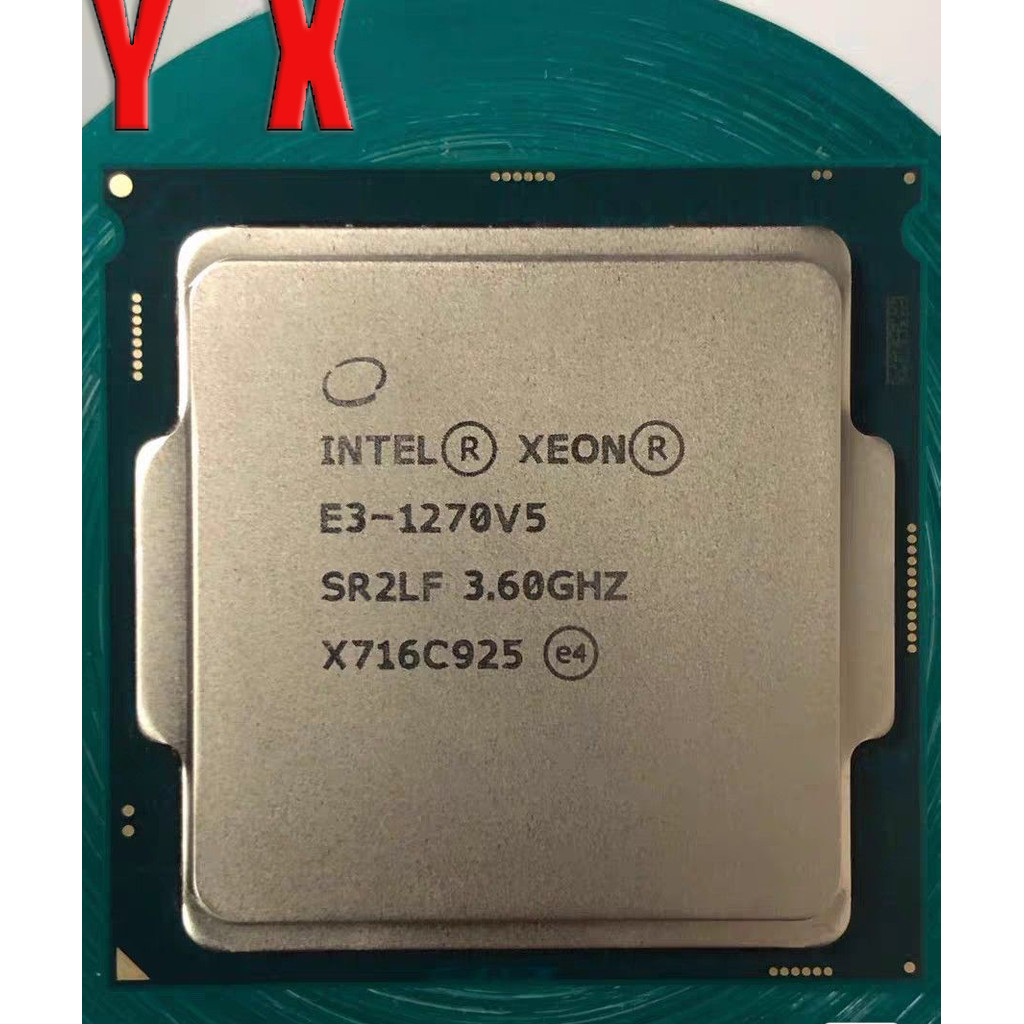 ใช้อัพเกรด CPU คอมพิวเตอร์เดสก์ท็อป XEON E3-1270V5 LGA 1151 CPU โปรเซสเซอร์SR2LF Quad Core 3.6GHz 80