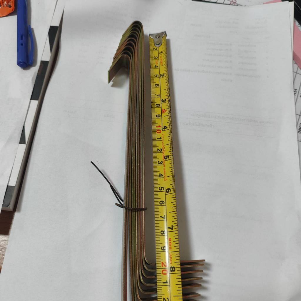 ตะขอแปไม้ ตะขอแปเหล็ก เกาะกระเบื้องหลังคา 8" ขาย แพคละ รูปที่ 4