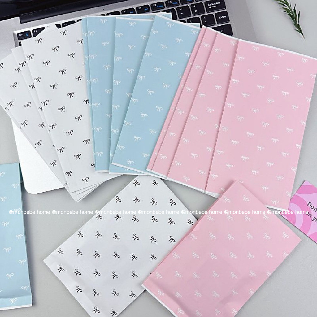ถุงกระดาษ ถุงกระดาษของขวัญ insโบว์รูปแบบใหม่   ขนาด20*11cm มี2สี ราคา10ชิ้น พร้อมส่ง ราคา ถูกที่สุด ดีลบีเคเค แกลเลอรีภาพที่ 5