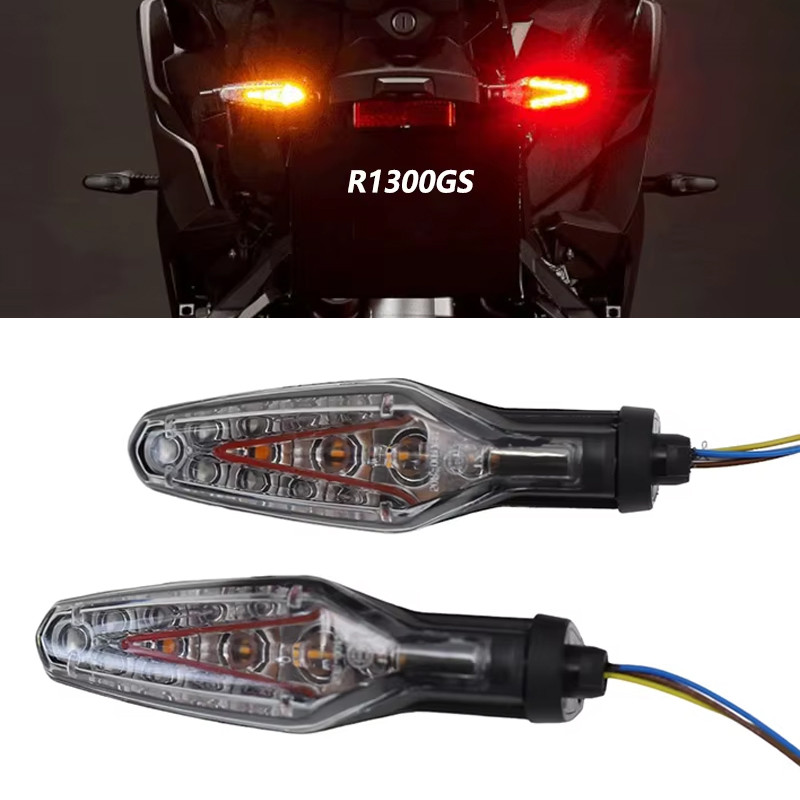 TC Motorcycle LED Turn Signal Rear Brake Tail Light Flashing Lamp For BMW R1250GS ADV M1000RR S1000R