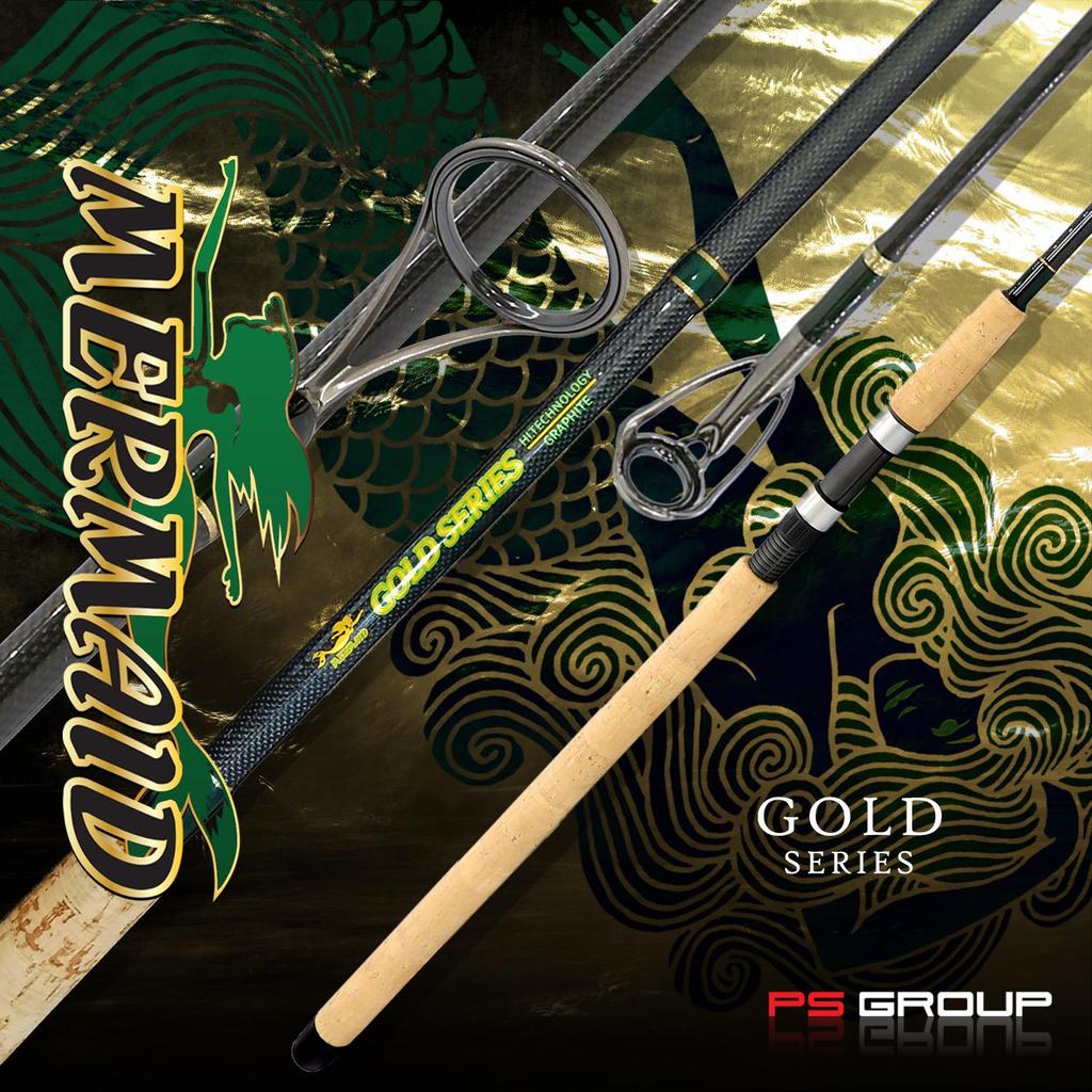 คัน Mermaid Gold Series คันหน้าดินงานสวาย มีแค่คันสปินนิ่ง มี 8-10 ฟุต