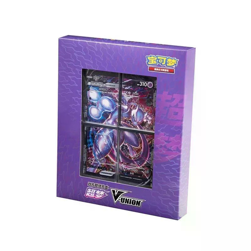 Qun Pokémon Card Square Link Gift Box ของแท้ PTCG ตัวย่อจีน Morubeco Pikachu Super Dream Koga Ninja Frog