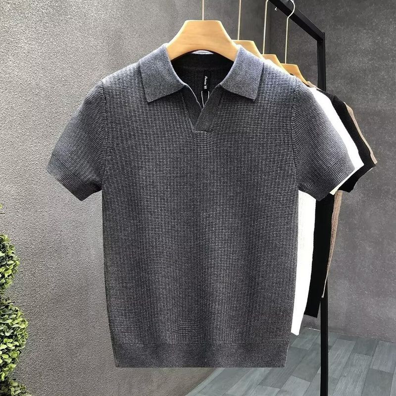 เสื้อโปโลแฟชั่นแบบสลิม สำหรับผู้ชายฤดูร้อนใหม่จากแบรนด์ EERSHENSHI