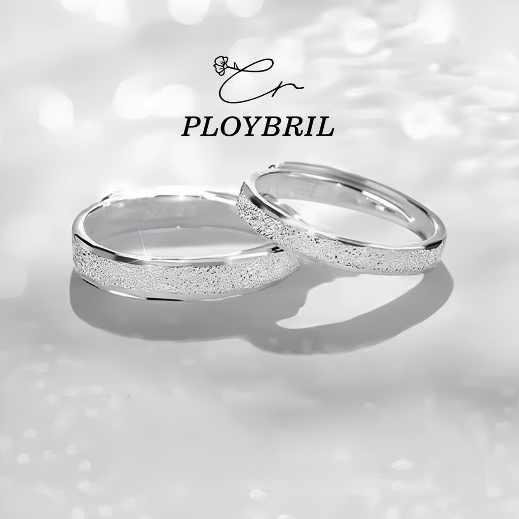 PLOYBRIL✨แหวน Milky Way Ring แหวนคู่รัก เงินแท้925 ดีไซน์ทางช้างเผือก เรียบหรู ของขวัญวันครบรอบ J015