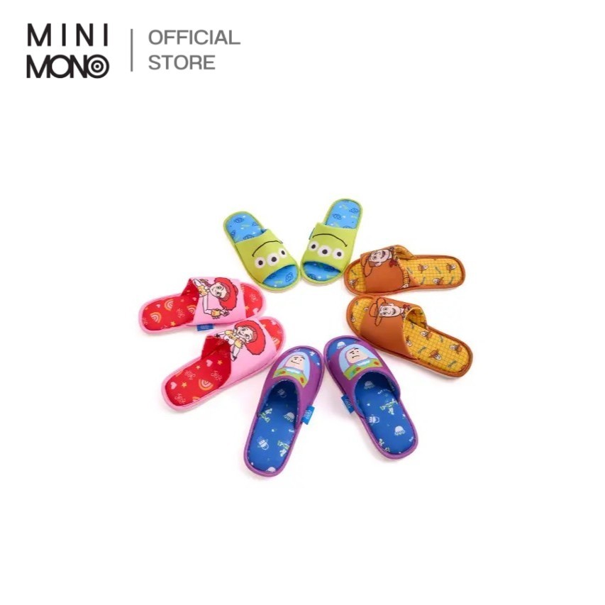 MINI MONO รองเท้าแตะใส่ในบ้าน Toy Story ลิขสิทธิ์แท้ Disney ยูนิเซ็กส์ น้ำหนักเบา พื้นกันลื่น นุ่มสบาย