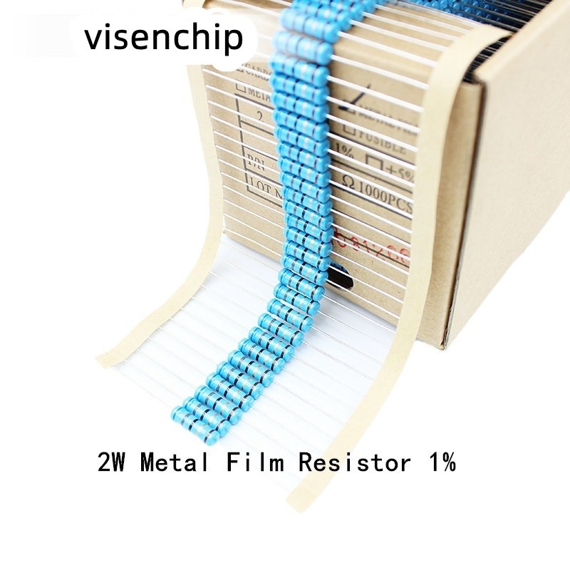 20pcs 2W โลหะตัวต้านทานฟิล์ม 2W 1% 0R - 2.2M 2.2K 2.4K 2.7K 3K 3.3K 3.6K 3.9K 4.3K 4.7K 5.1K 5.6K 6.