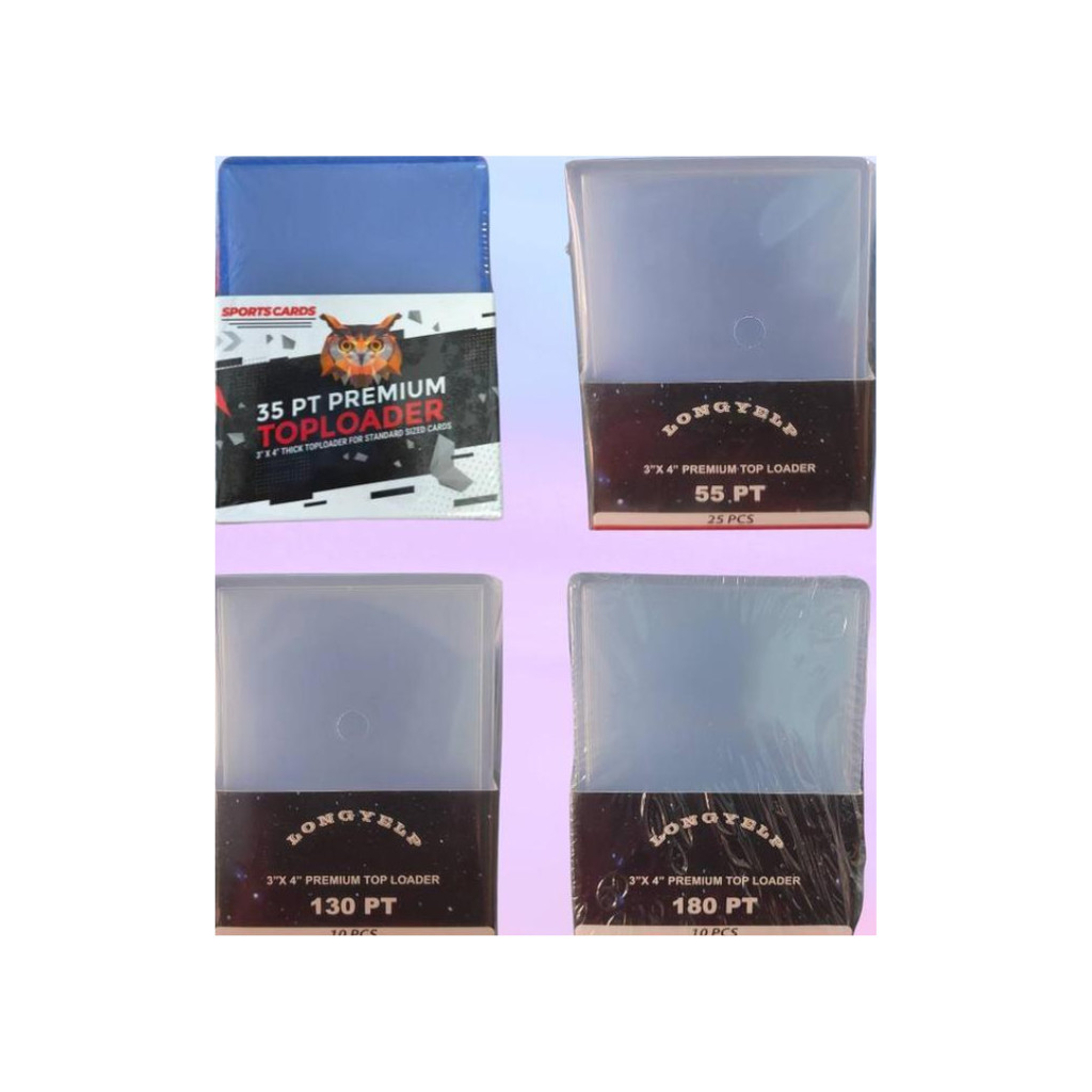 toploader คละขนาด  กรอบใส่การ์ด แข็งแรง ทนทาน (p4) ( 190 กรัม )