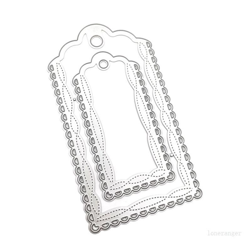 Label Tag Metal Cutting Dies Stencil DIY Scrapbooking Album Paper Card Template