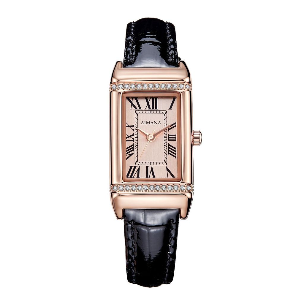 0AIMANA Square Small Dial Cowhide Ladies Watch TK Live