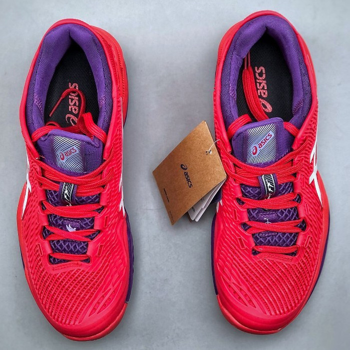 Asics Court FF 3 รองเท้าวิ่งผู้ชายและผู้หญิง Court FF Shock Absorption รองเท้ากีฬา JGGB H4ST XGEE