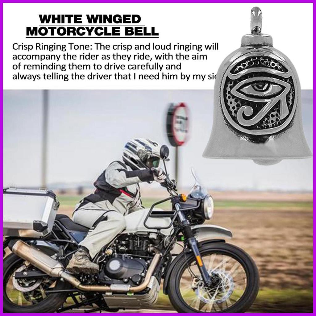 กระดิ่งรถจักรยานยนต์สําหรับ Bikers Eye Design Key Chain สําหรับโชคประณีตโชคดีขี่ Bell สําหรับ Bikers