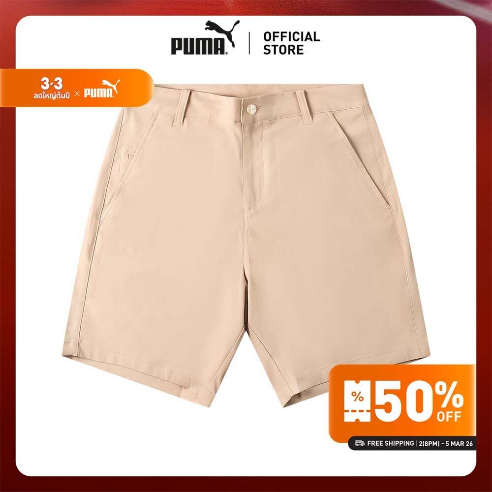 PUMA GOLF - กางเกง Dealer 7 นิ้วสำหรับผู้ชาย สีเบจ - 63315504