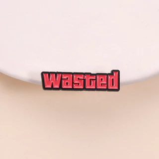 GTA Wasted Pin Badge สัญลักษณ์คลาสสิกสำหรับสะสมและสวมใส่
