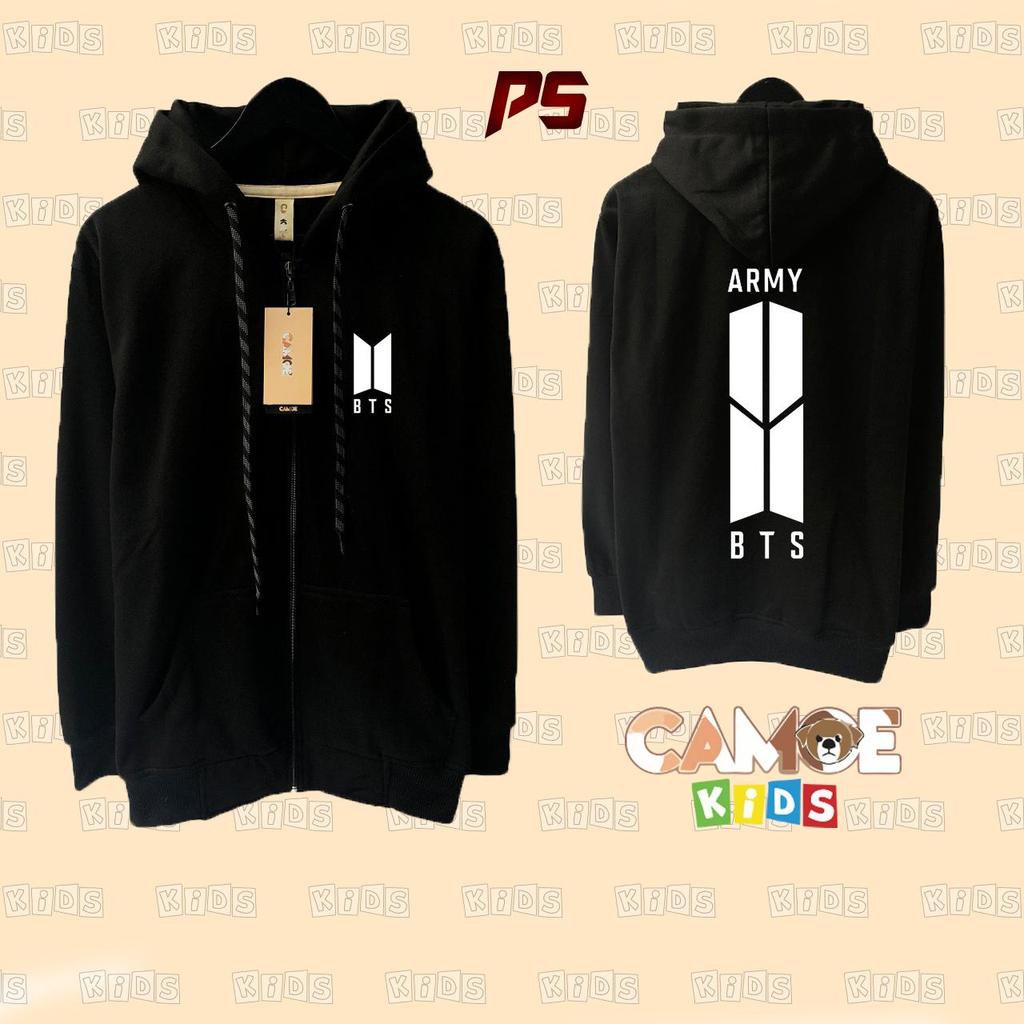 เสื้อแจ็คเก็ตเด็ก BTS Army พร้อมโลโก้ RM JHope Suga Jin V Jungkook Jimin