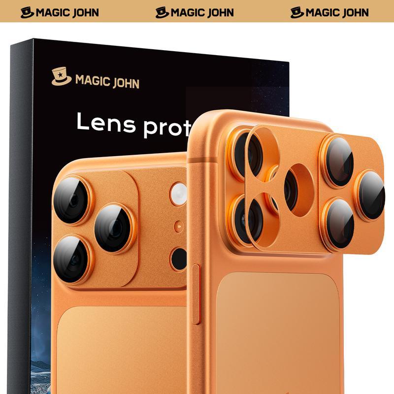 MAGICJOHNMagneticLensProtectorfor17Pro/Max–99%Transparency,OriginalHDClarity,Scratch-Resistant,Magne