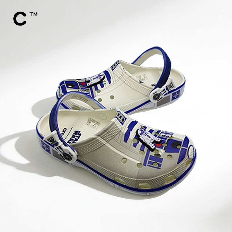 รองเท้าแตะ Star Wars R2-D2 แบบรูพรุน ระบายอากาศได้ดี нескลิป เหมาะสำหรับชายหาด