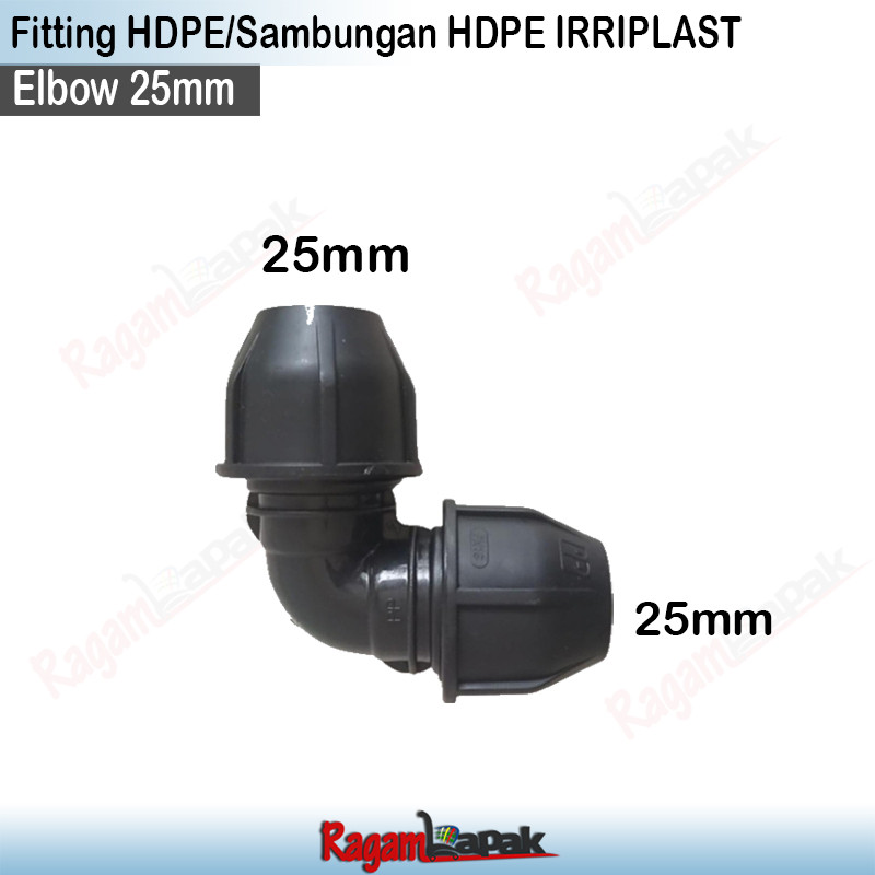 ข้อต่อข้อศอก HDPE ขนาด 25 25mm (3/4 นิ้ว) / ข้องอ HDPE 25mm x 25mm / ข้องอ 25 mm x 25 mm