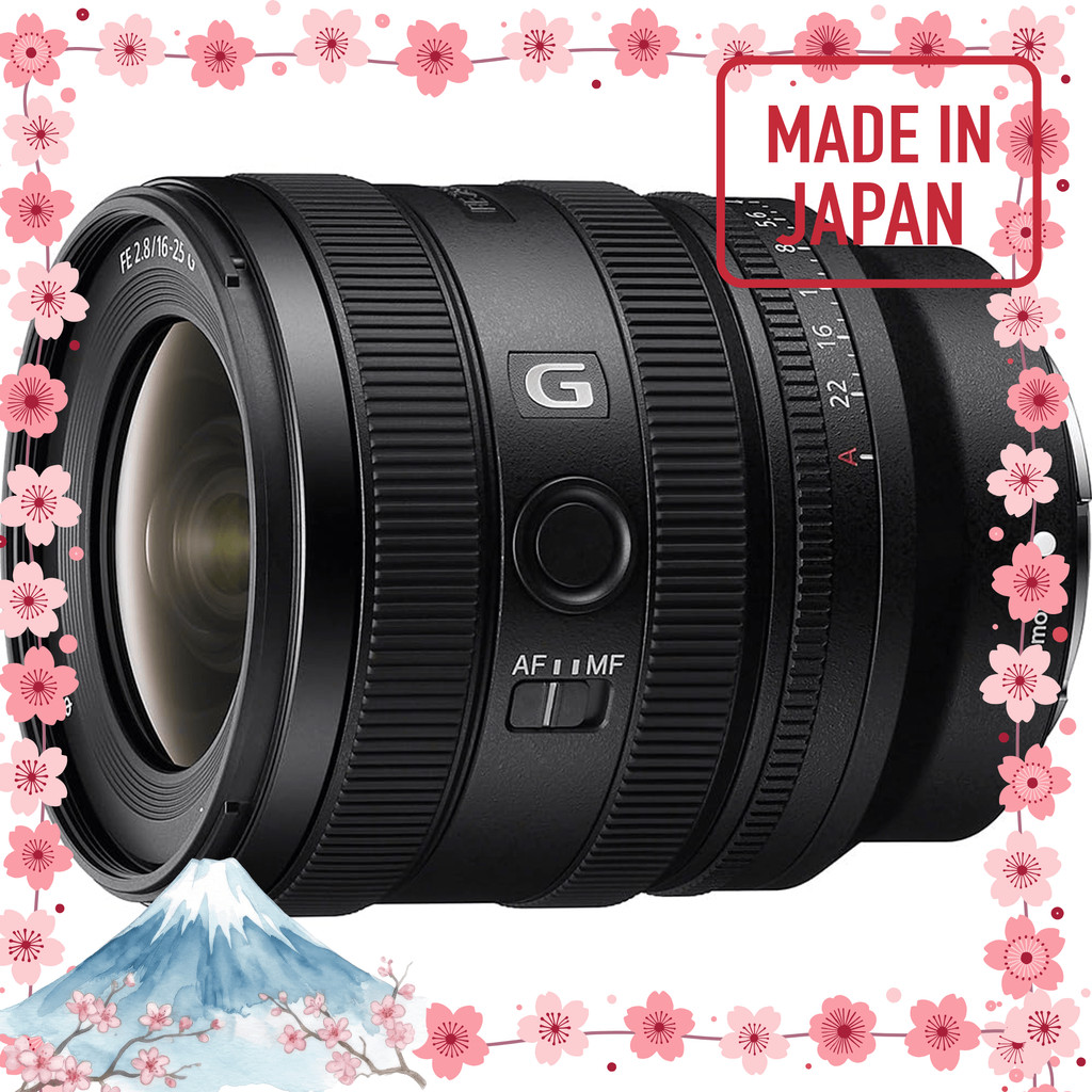 【ผลิตในประเทศญี่ปุ่น】SONY (โซนี่) เลนส์ซูมมุมกว้าง ขนาดฟูลไซส์ FE 16-25 mm F2.8 G เลนส์ดิจิตอลสำหรับ